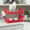 Home Basics 2Tier Plastic Dish Drainer DD10248